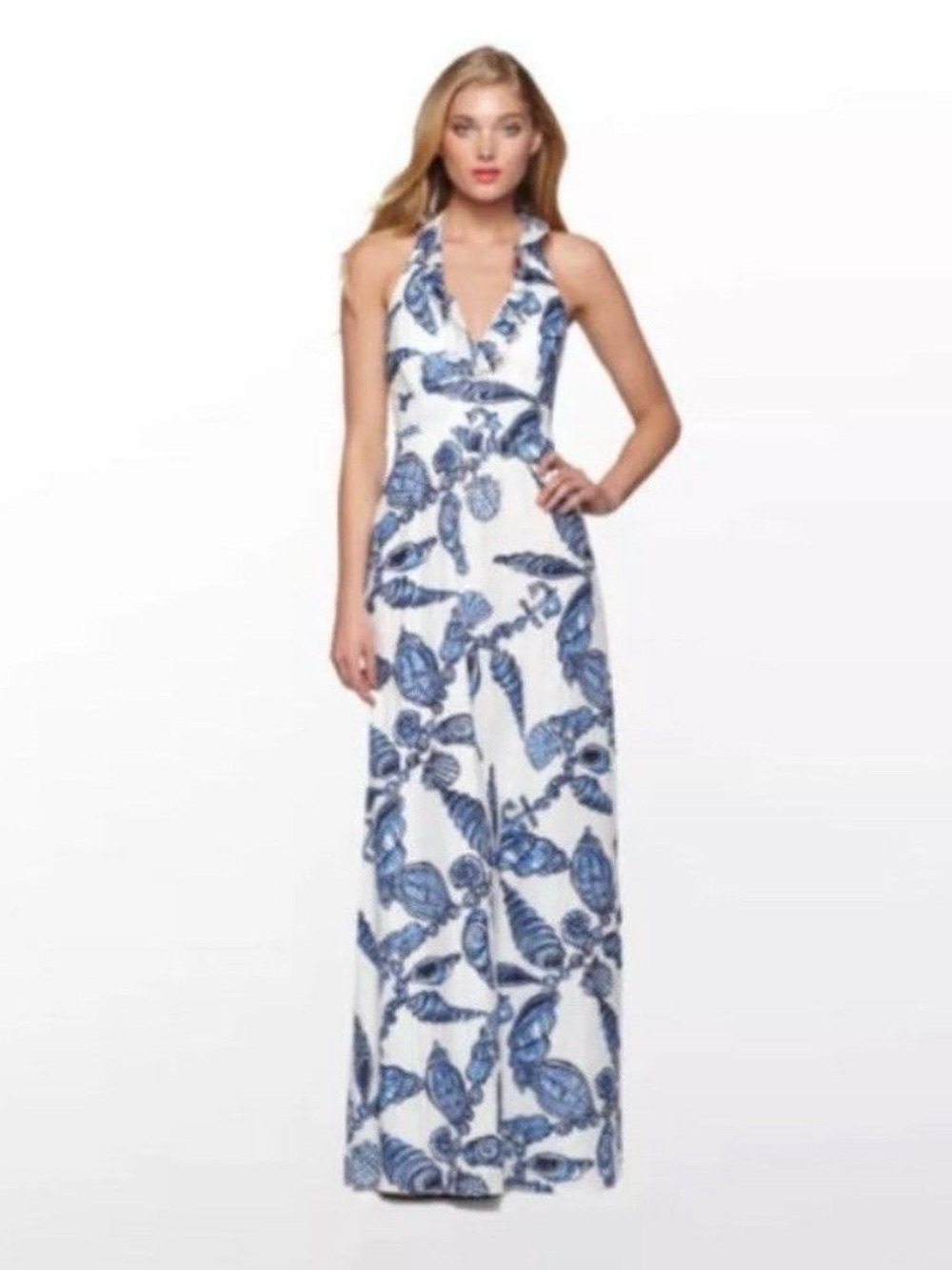Lilly Pulitzer Nefertiti Halter Maxi Dress